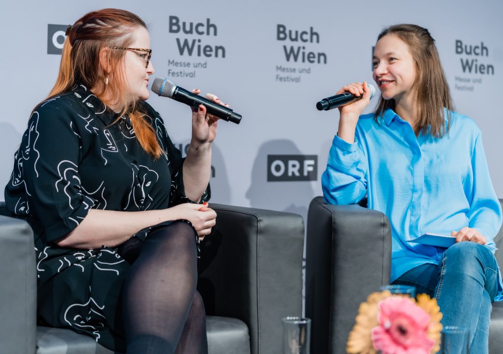 Beatrice Frasl über "Patriarchale Belastungsstörung" auf der Buch Wien 2022